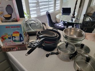 Pans, pots, lids bowls
