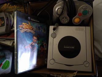 Nintendo GameCube With Paper Mario And Mario Sunshine 