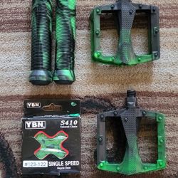 NEW Bicycle Bmx Parts Bundle Green Camo
