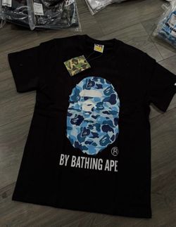Black and Blue Bape tee