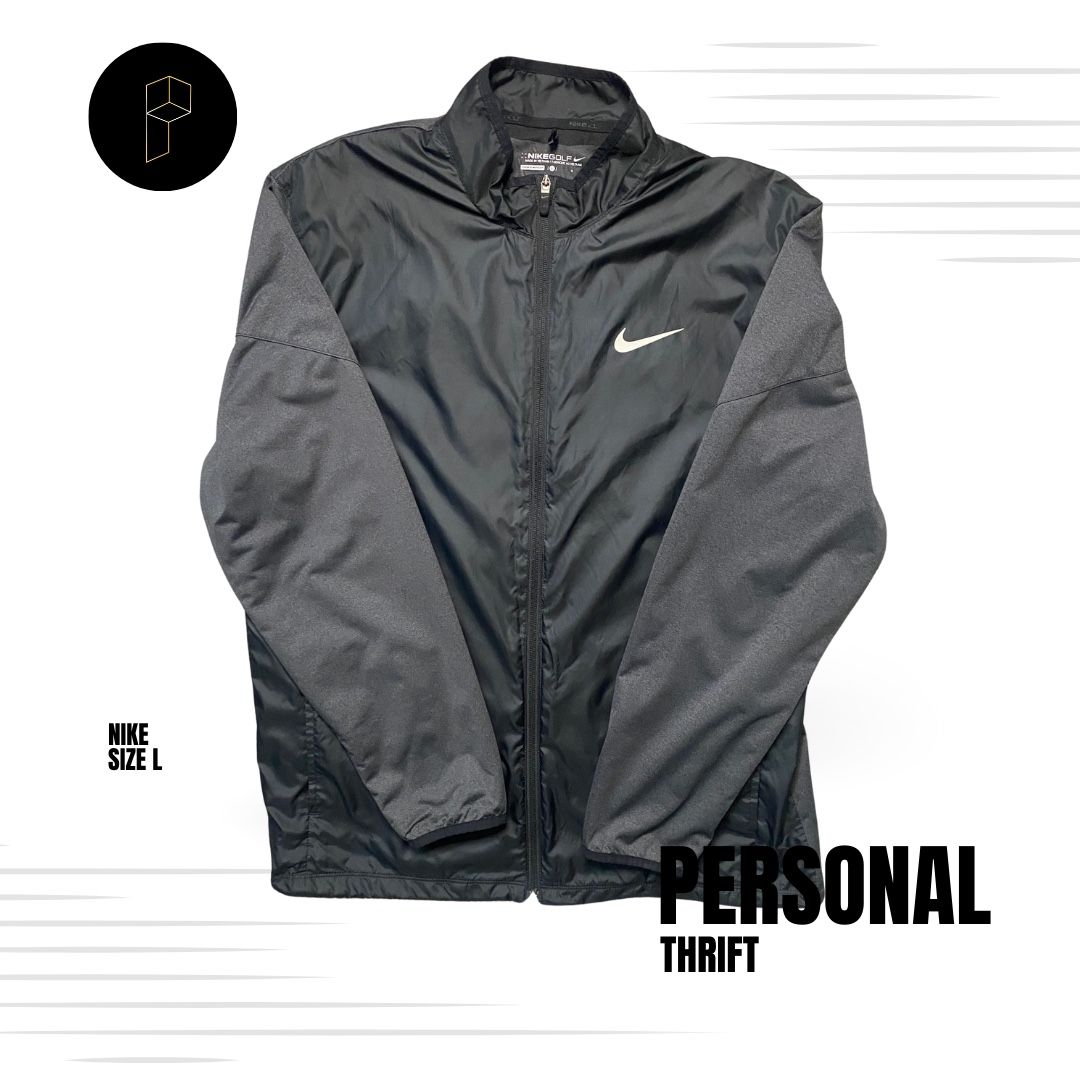 Nike Men’s Golf Jacket Size Large Black Gray