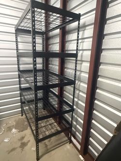 SOLID BACK METAL SHELVES