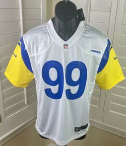 Nike NFL Los Angeles Rams Aaron Donald #99 White/Blue Football Jersey - Available in Youth Size Large 14/16 & XL 18/20 - New w/Tags