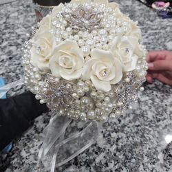 Ramos De Flores Color Beigh  Para Casamiento 