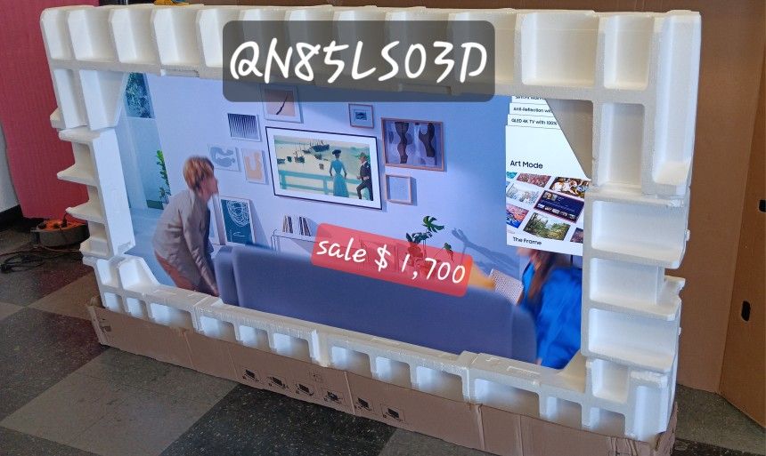 SAMSUNG 85"INCH THE FRAME QLED 4K LS03D 