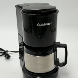 Cuisinart DCC-450 4 Cup Coffee Maker Compact Black Stainless Carafe Tested