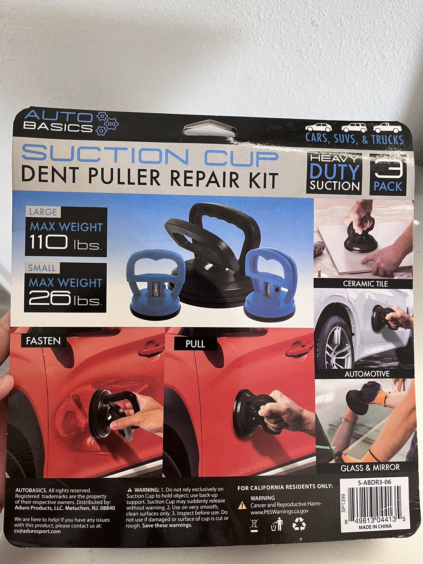 Suction Cup Dent Puller Repair Kit Car SUV Truck Auto body