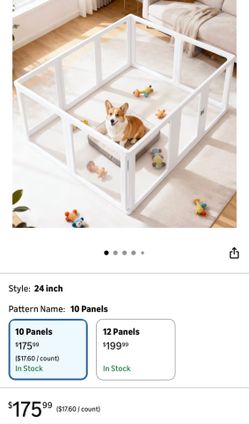 CLEAR DOG PLAYPEN 10 Panel