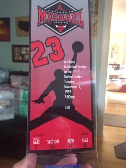 Michael Jordan Retirement Ticket