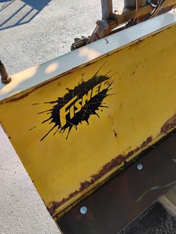 8 Foot Fisher Plow  $ 700 With Lights and Mounting Bracket 