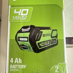 Greenworks  40volt Lithium Battery