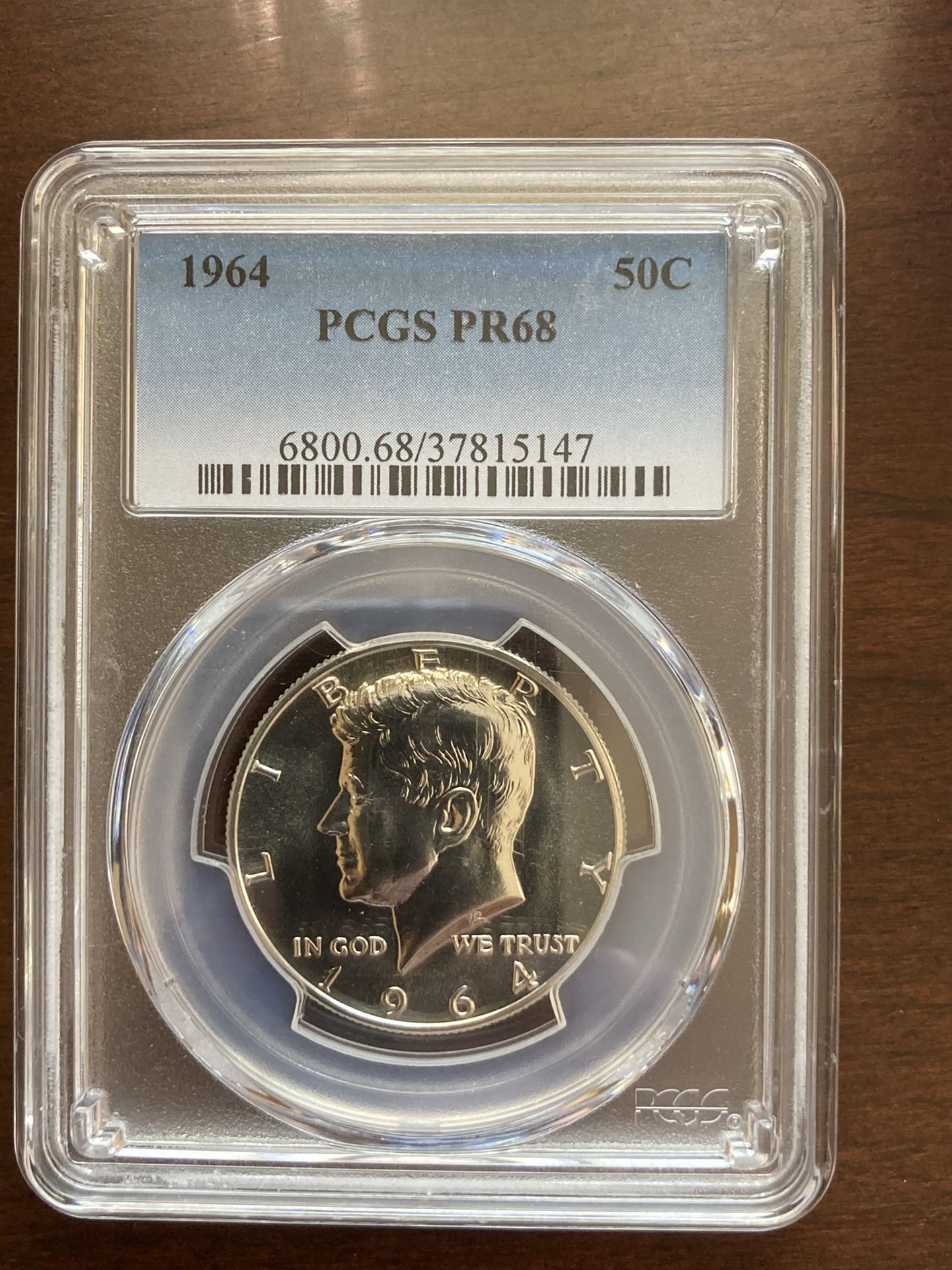 1964 Kennedy Silver Half Dollar Proof PR68 PCGS