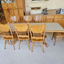 Solid Oak Dining Set