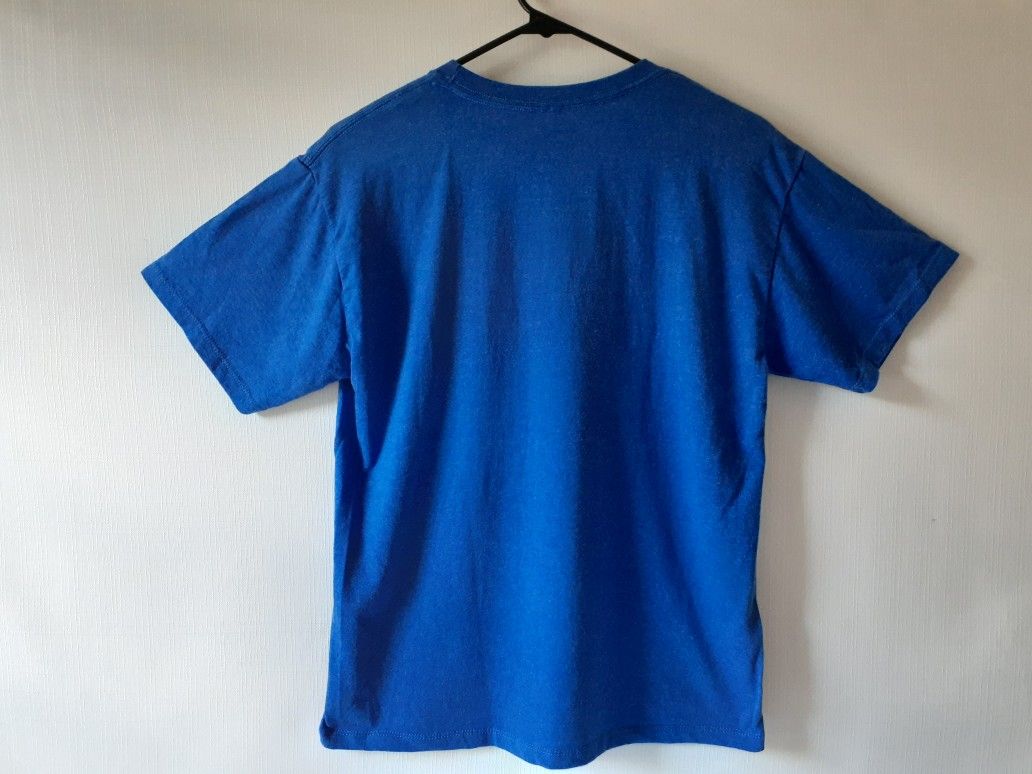 SpongeBob SquarePants shark cowboy boys blue short sleeve t-shirt size L (10-12)