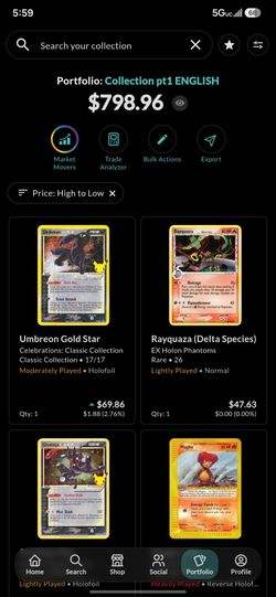 Pokémon Cards Collection (Singles)