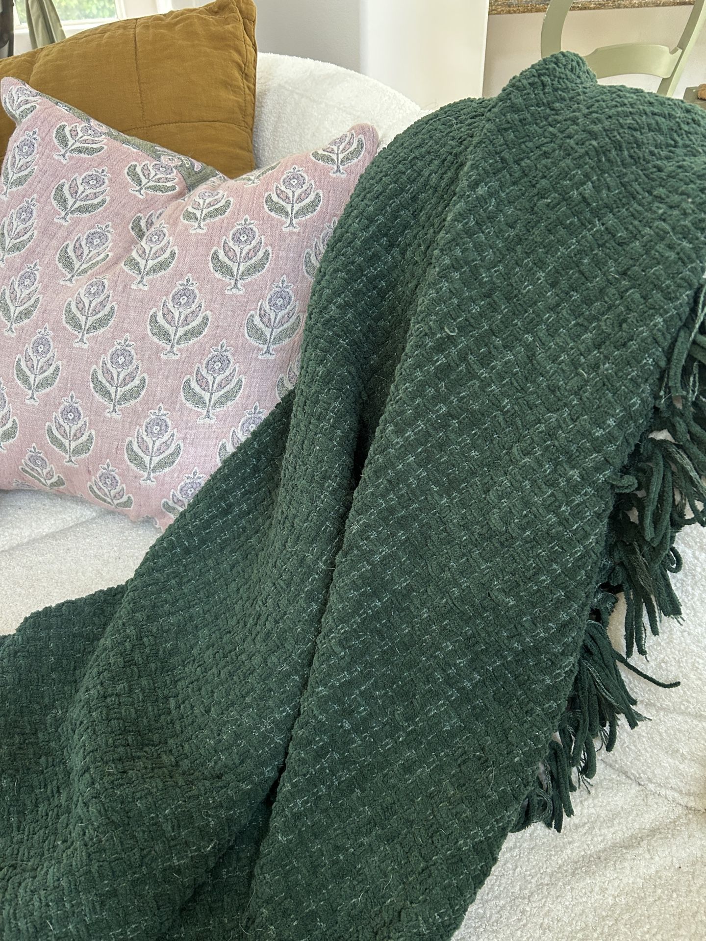 Forest Green Throw Blanket Never Used