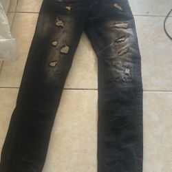Black Jeans With Beige
