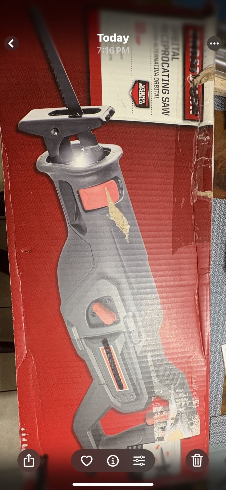 Craftsman Orbital Reciprocating Saw