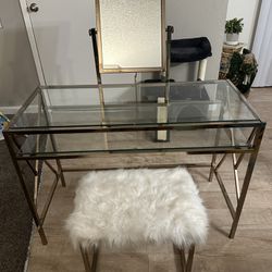 Vanity With Matching Chair