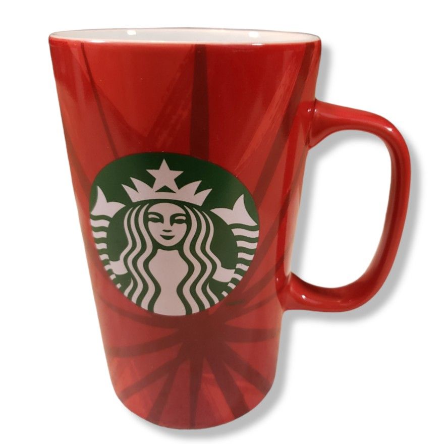 Starbucks Coffee Mug Red Tall Tea Cup 16oz 2014 Christmas Holiday Collection
EUC Excellent Used Condition
See Pictures For Condition