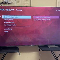 60 Inch TCL Roku Tv