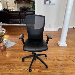 Office Chair - Adjustable Height With Leather Seat