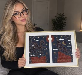 Mumford & Sons Red Rocks Concert Poster Set Framed