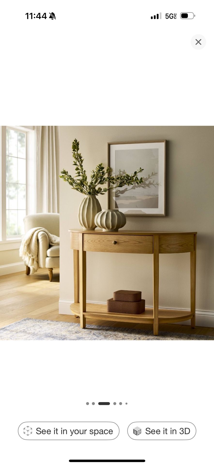 Studio McGee Table/Console-Natural Wood