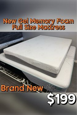 New Gel Memory Foam Full Size Mattress