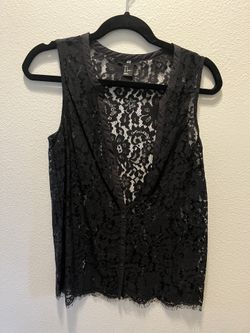 Lace Button Up - Size Small 
