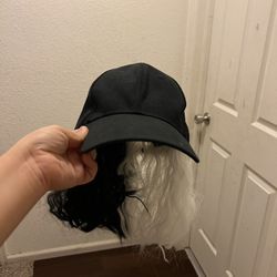 black and white wig cap