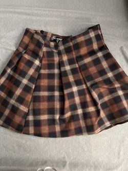 Black And Orange Fall Skirt 