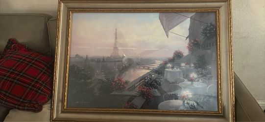 France Eiffel Tower. Painting by C. Kieffer