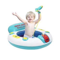 UFO Inflatable Buoy for Kids | Baby Mud Gift for Swimming Children in Summer | Fun Boat Shaped Floats for Boys Girls and Children