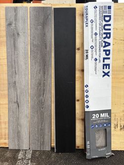 Light Grey Waterproof 20 Mil LVP Flooring — $35/Box