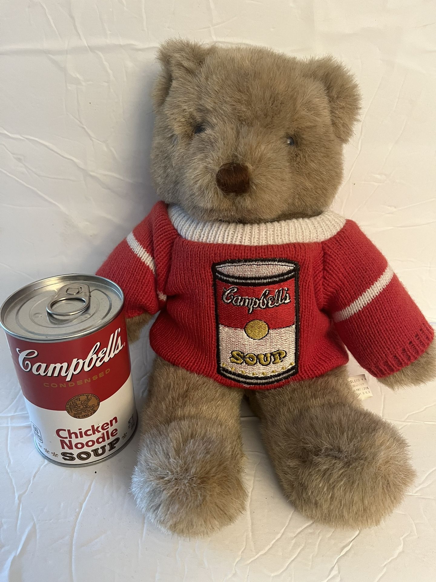 Campbell’s Soup Teddy Bear With Hidden Can