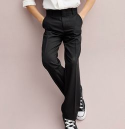 Youth Stretch Suit Dress Black Pants- 18 Husky