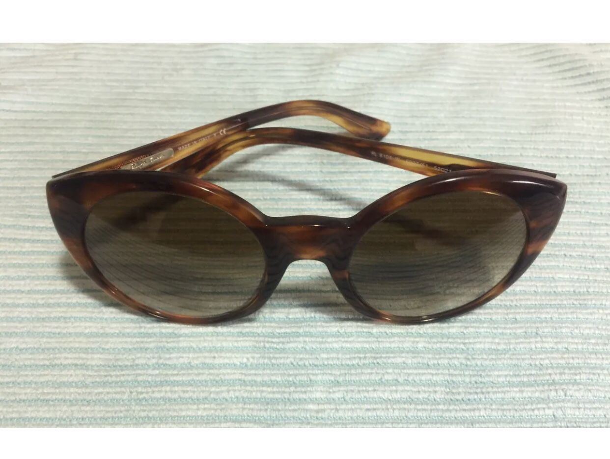 New Authentic Ralph Lauren Sunglasses RL8104 No Case Made in Italy 57 22 140