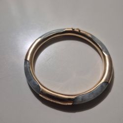 14 Kt Gold Jade Bracelet 