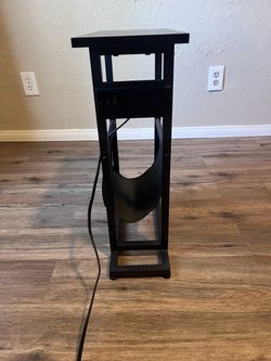 Narrow End Table with charger station