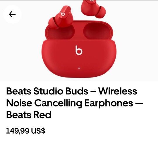 Beats Studio Buds RED