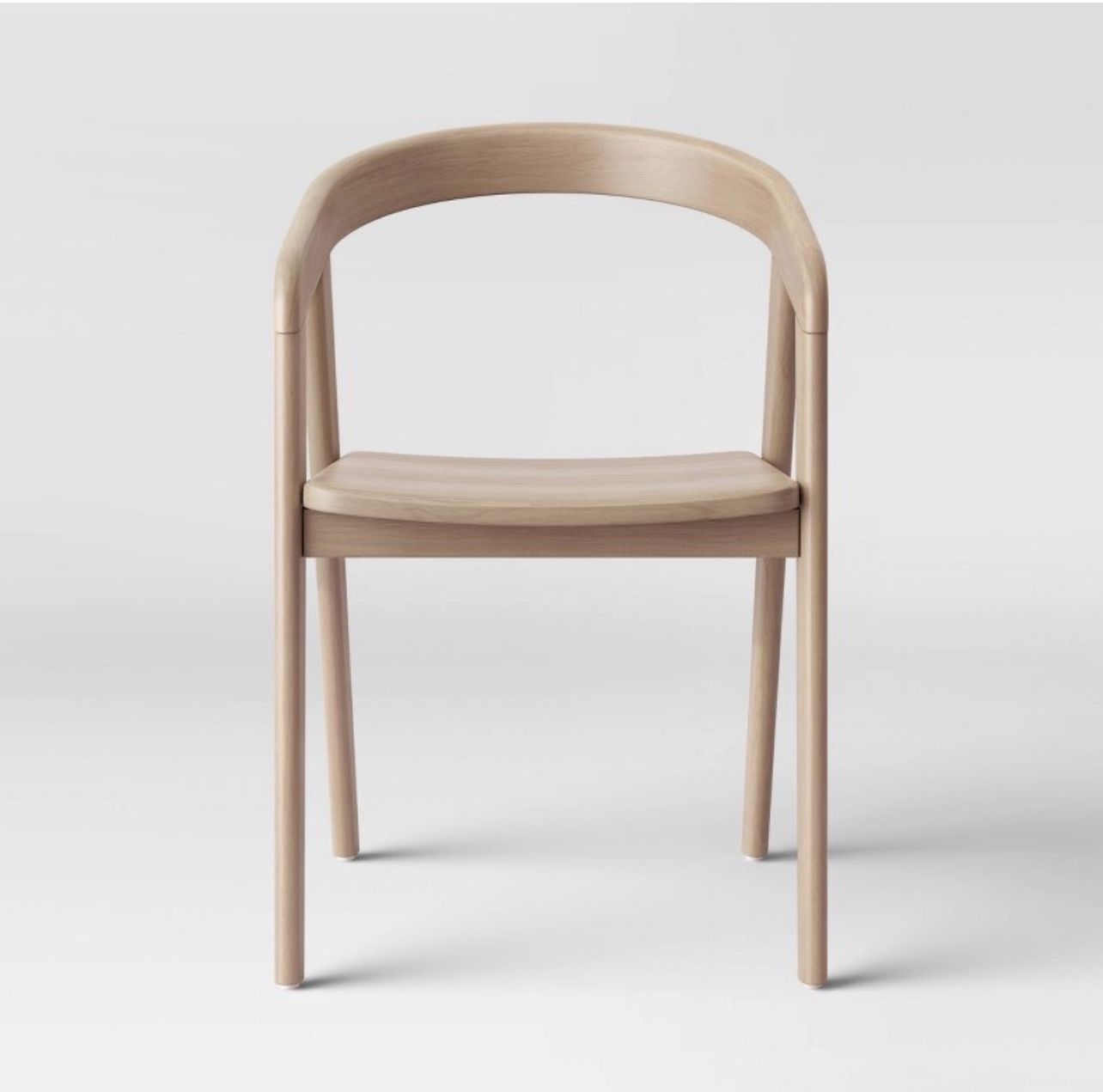 Lana Wood Armed Dining Chair Natural Threshold