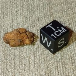 Sericho Kenyan/African Pallasite Meteorite Fragment 1.45 grams (Whole Individual w/Natural Patina/as Found)