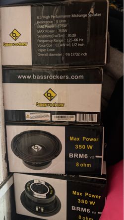 4 Brand New Bass Rockers 6.5 BRAND NEW