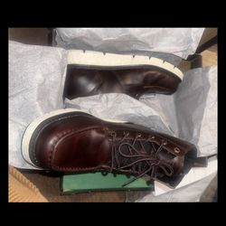 CAT Workwear, Work Boots Moc Toe Burgundy Brown 11 Us Men’s 