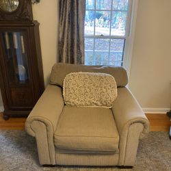 Beige Oversized Chair