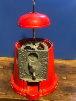Vintage Red Gumball Machine Base