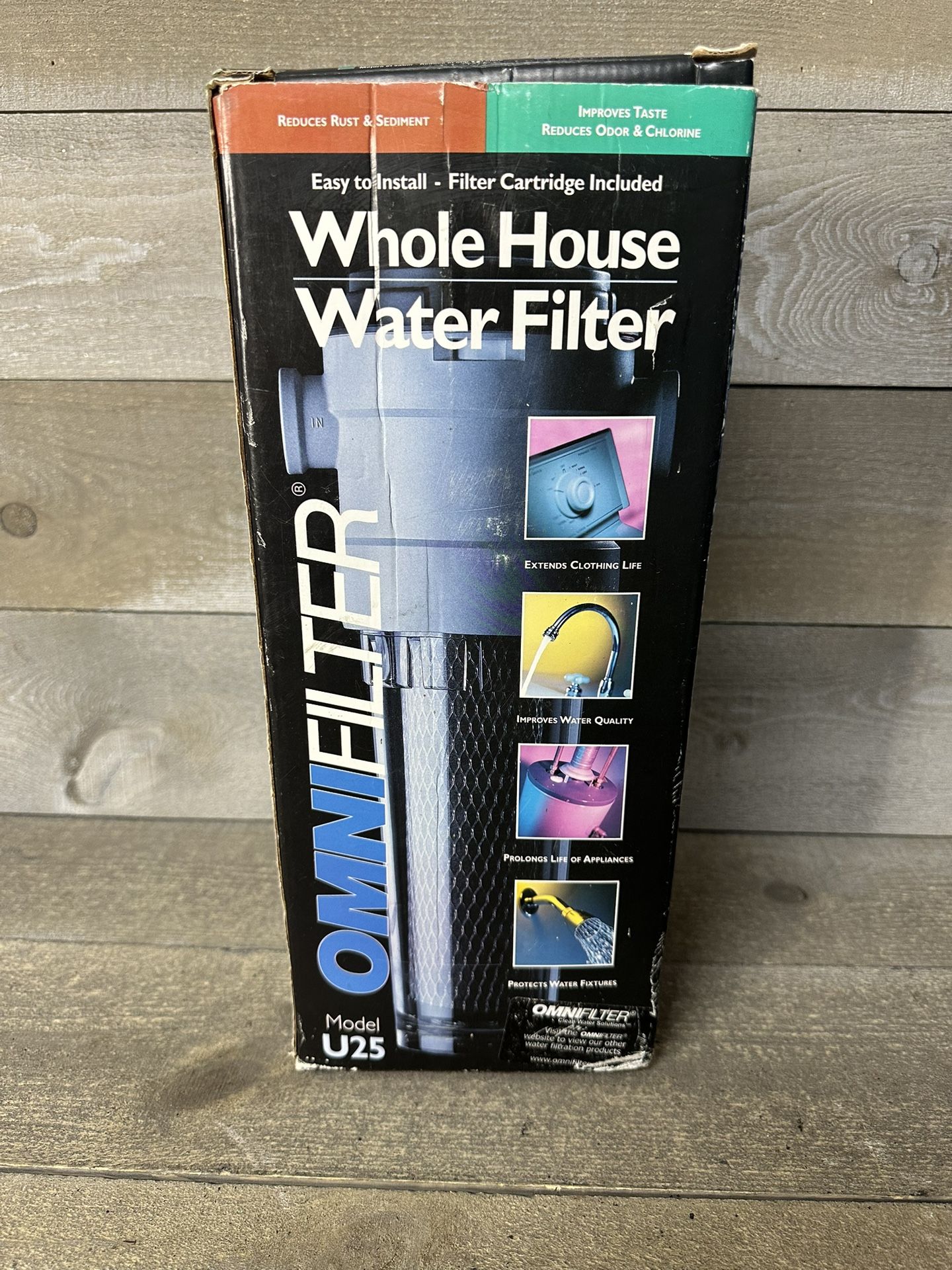 Omnifilter U25 Series A Whole House Water Filter w/ TOI Cartridge & Install Kit
