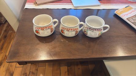 Antique soup cup/bowl with recipe
