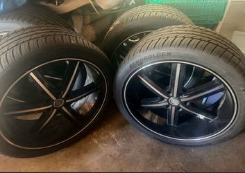 U2 wheels (24 inch w/ brand new tires ) 6 slug universal